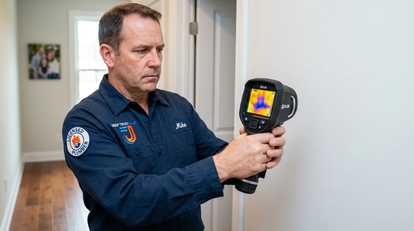 Thermal imaging leak detection by Johns Plumbing LLC in Far Rockaway