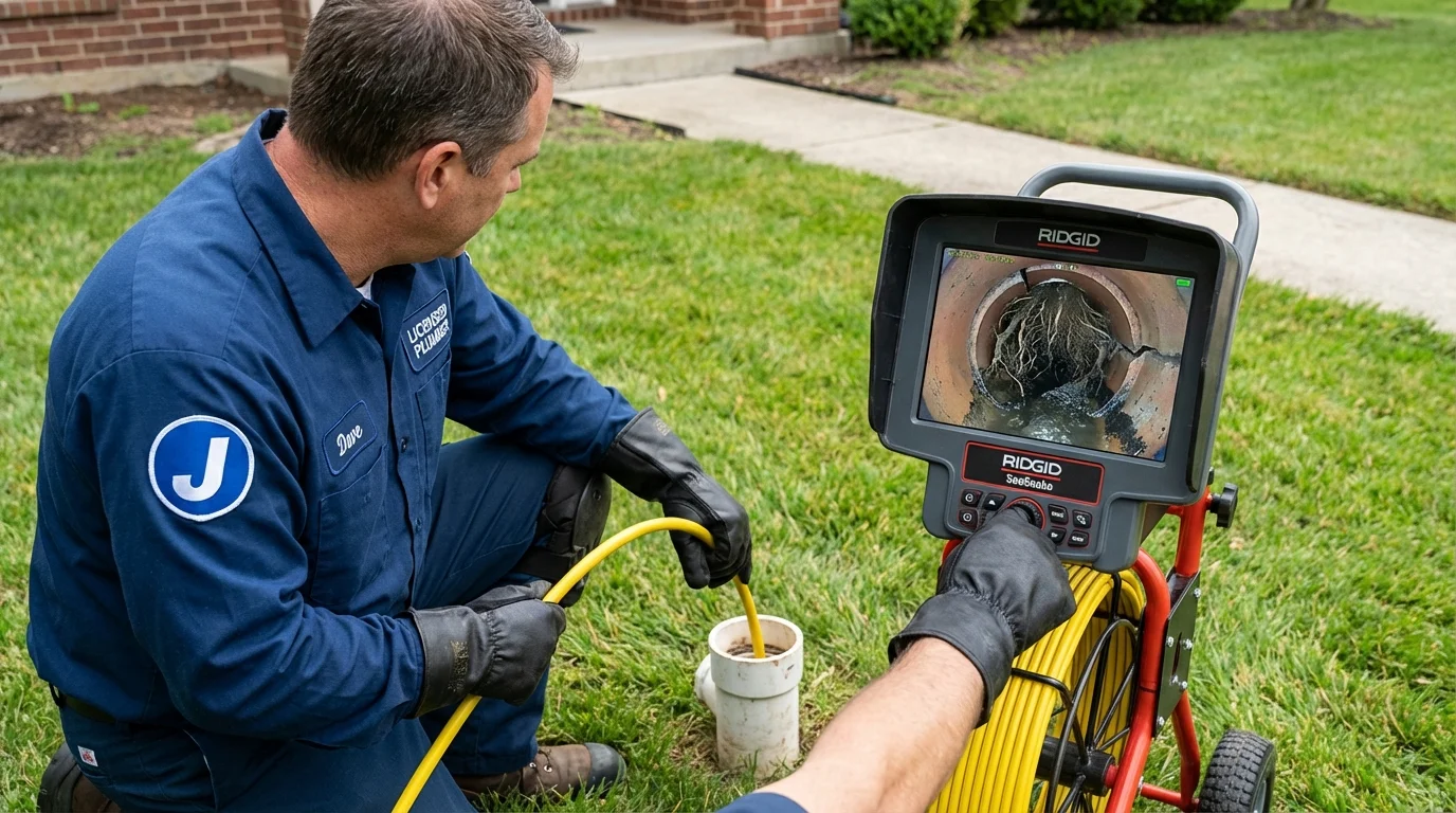 Sewer camera inspection being performed by Johns Plumbing LLC in Far Rockaway